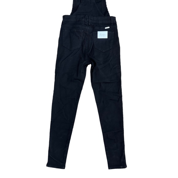 Kancan Overalls Jean Womens Denim Stretch Bibs Boho 90s Black Small NWT - Picture 13 of 16